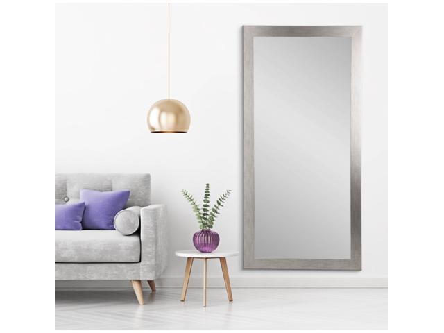 Brandtworks Organic Silver Grain Full Length Dressing Leaning Floor Vanity Wall Mirror Newegg Com