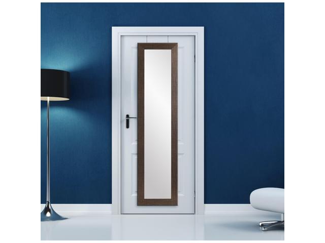 Brandtworks Bm5thinh Over The Door Full Length Mirror Scratched Black Newegg Com