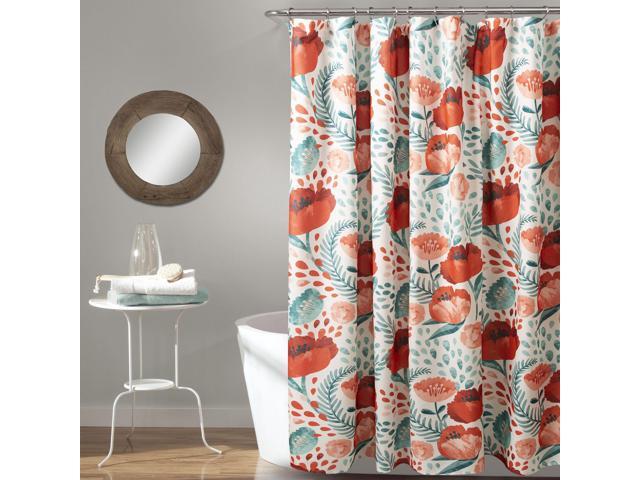 Lush Decor Poppy Garden Shower Curtain 72 X Multi Lush Decor Poppy Garden Shower Curtain