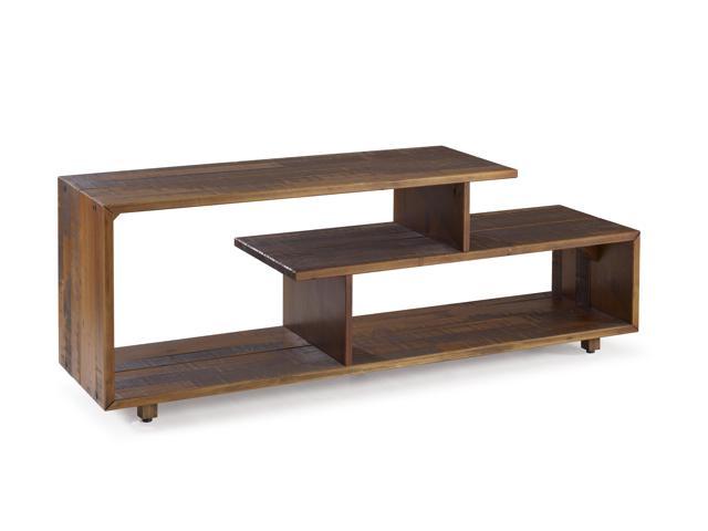 Photo 1 of 60-Inch Asymmetric Modern Solid Wood TV Stand