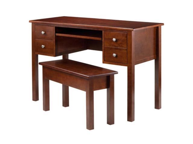 Emmett 2 Pc Writing Desk With Storage Bench Set 94247 Vv By Ergode Newegg Com