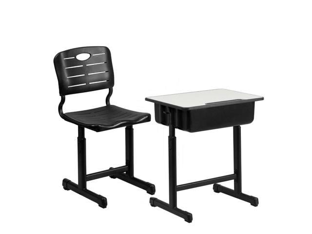 flash furniture adjustable height student desk and chair