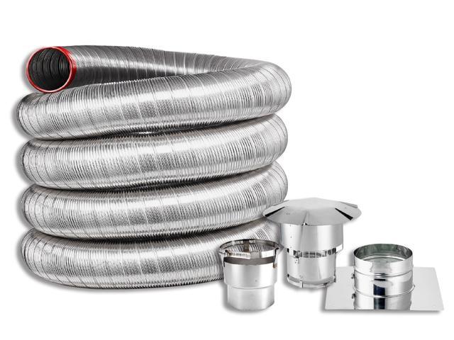 25 Foot Fireplace Insert Direct Connect Kit 6 With Cap By Us
