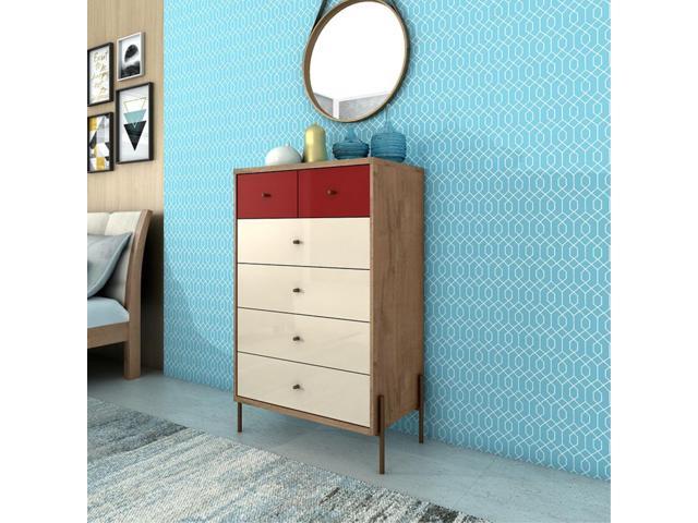 Manhattan Comfort Joy 48 43 Tall Dresser With 6 Full Extension