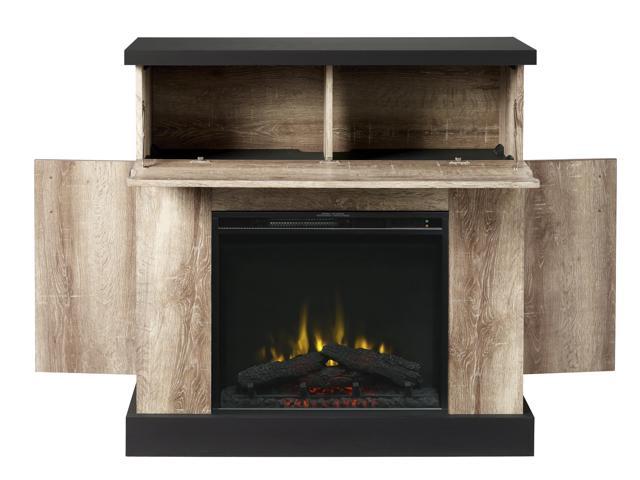 Sarah Electric Fireplace Mantel By C Distressed Oak Newegg Com