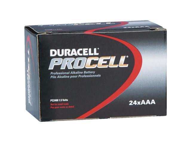 DURACELL PC2400BKD Duracell Procell AAA Alkaline Battery, 24 PK, 1.5VDC ...