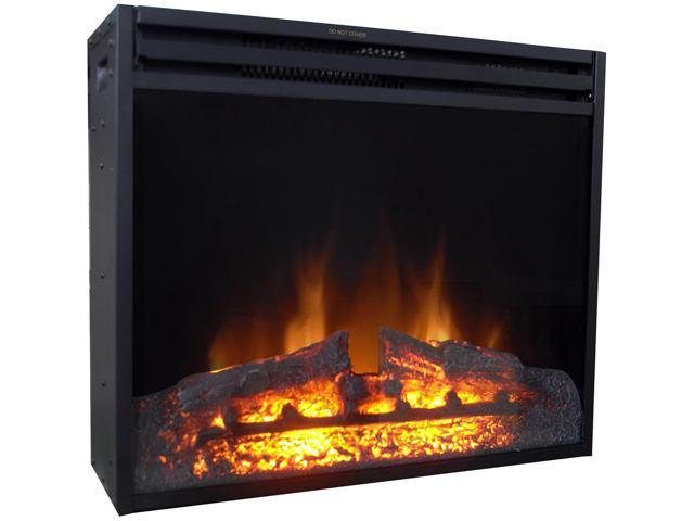 28 In Freestanding 5116 Btu Electric Fireplace Heater Insert With