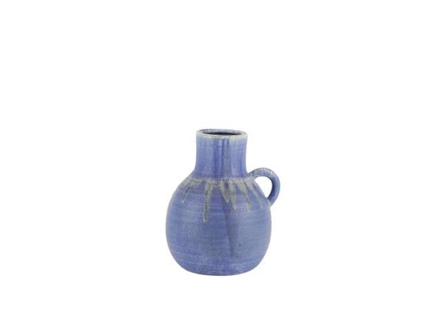 Jug Shape Decorative Ceramic Vase With Dripping Pattern Small