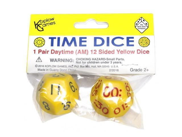 Koplow Games Time Dice: 1 Pair of Yellow (AM)