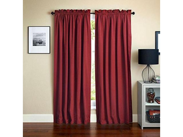 Blazing Needles 108 Inch By 52 Inch Twill Curtain Panels Set Of 2
