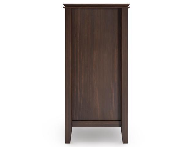 Artisan SOLID WOOD 54 inch Wide Transitional Sideboard Buffet Credenza in Dark  Chestnut Brown 