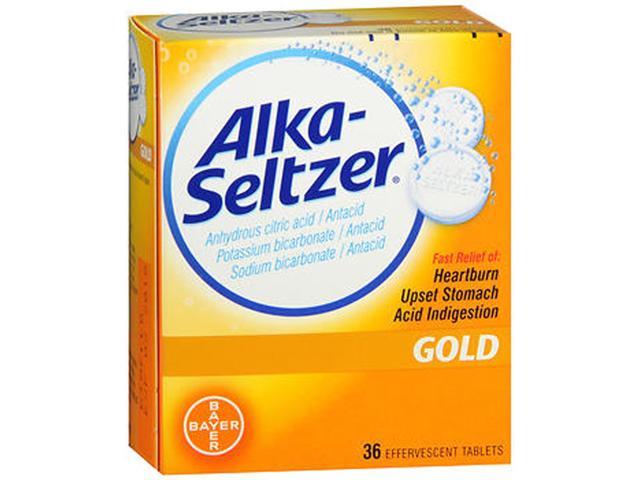 Alka-Seltzer Effervescent Gold - 36 Tablets