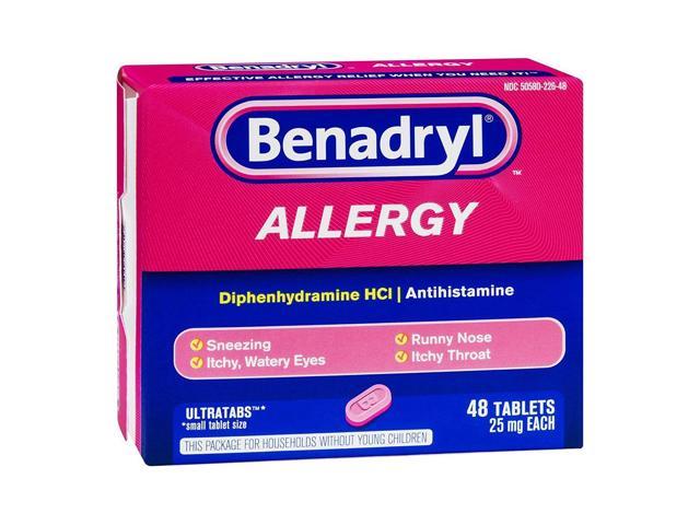 Benadryl Allergy Ultratab Tablets - 48 ct - Newegg.com