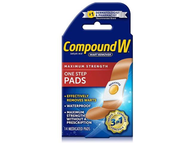 Compound W Wart Remover One Step Pads - 14 Pads - The Online Drugstore ©