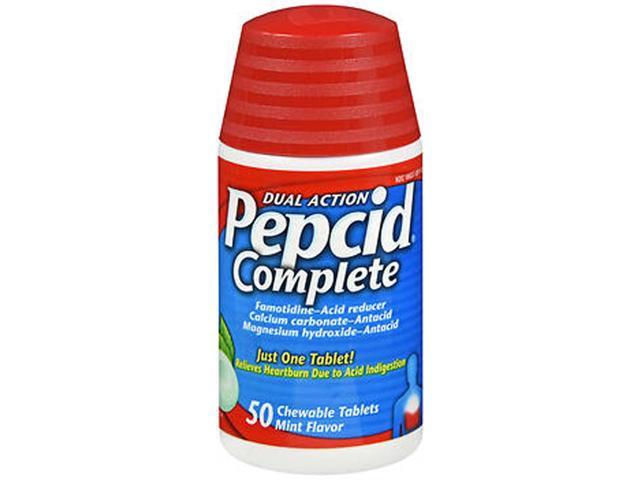 Pepcid Complete Chewable Tablets Mint Flavor - 50 ct