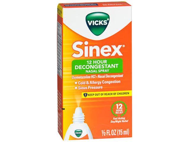 Vicks Sinex 12 Hour Decongestant Nasal Spray - 0.5 oz - Newegg.com