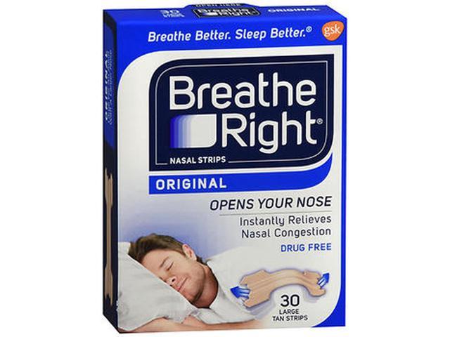 Breathe Right Nasal Strips Original Tan Large - 30 ct - Newegg.com