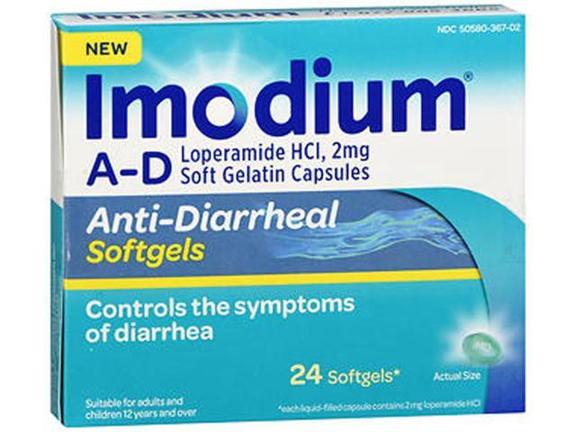 Imodium Diarrhea Relief Softgels, 24ct