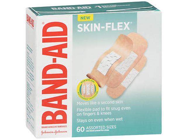 Photo 1 of Band-Aid Skin-Flex Assorted Sizes Bandages - 60 ct & Band-Aid Brand Ourtone Adhesive Bandages - BR45, 30 Ct