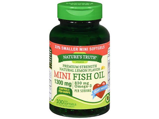 Nature's Truth Vitamins Mini Fish Oil 1300 mg Premium