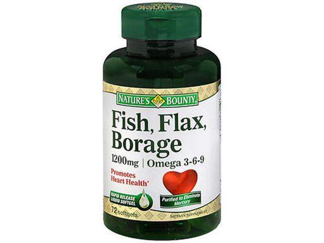 Bounty Fish Flax Borage 1200 mg 