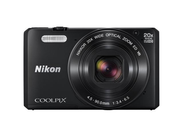 Nikon S7000 COOLPIX Digital Camera, Black #26483 - Newegg.com