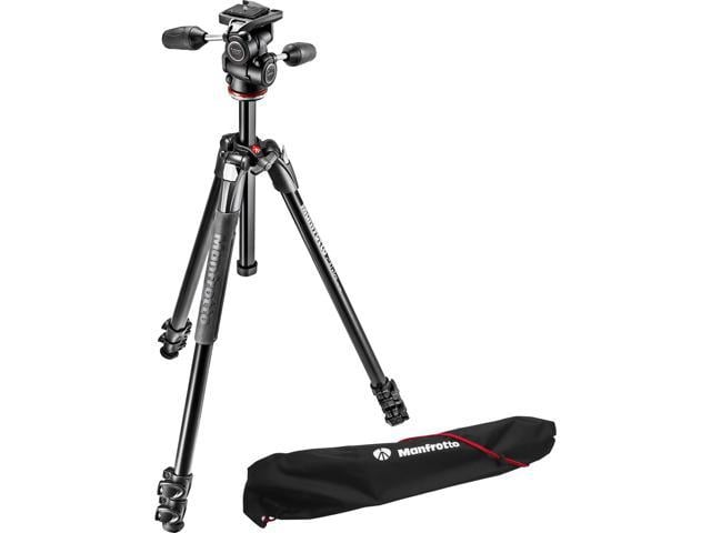 Manfrotto 290 Xtra Aluminum Tripod Kit With 804 3-Way Pan And Tilt Head ...