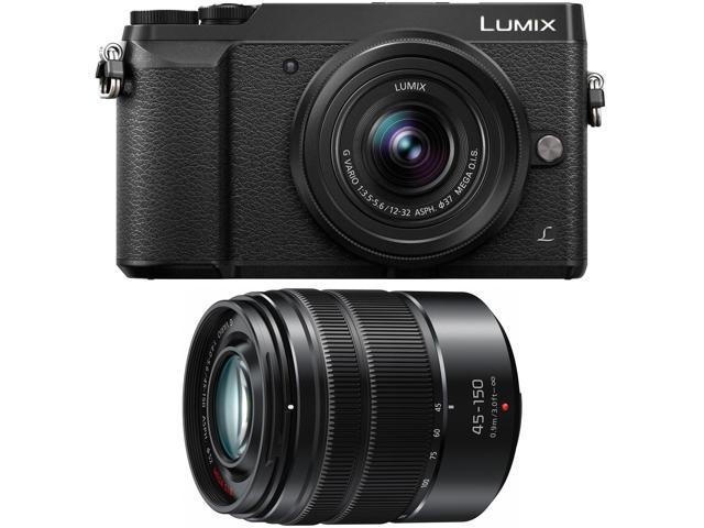 Blind vertrouwen wrijving Voordracht Panasonic Lumix DMC-GX85 4K Wi-Fi Digital Camera & 12-32mm & 45-150mm Lens  (Black) - Newegg.com