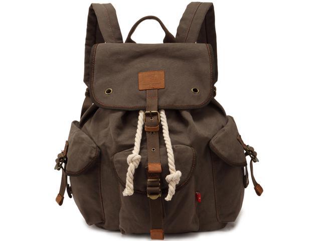 vintage canvas rucksack backpack