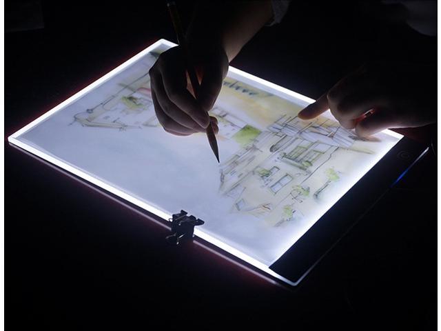 Ultra Thin Portable LED Light Pad A4 LED Drawing Pad,LED Light Pad,Light Board for Tracing/Picture/Perfect Best Light Box for Tracing 