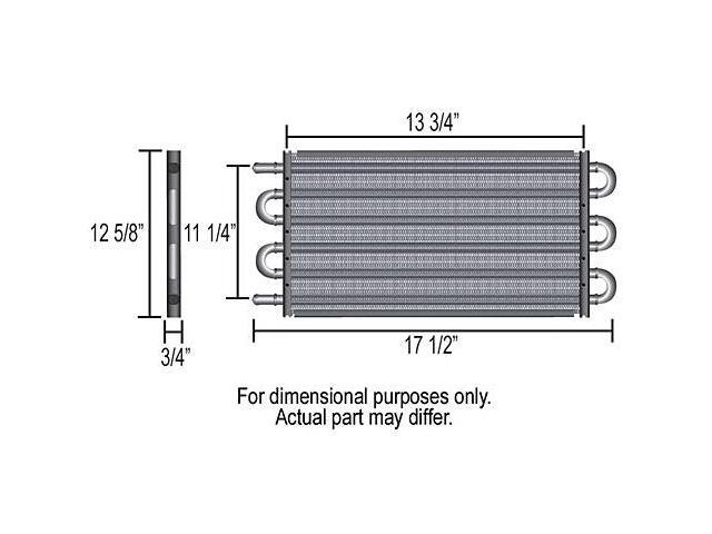 Derale 13317 Series 7000 Tube and Fin Cooler Core