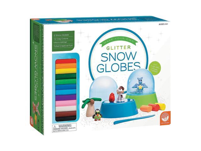 Mindware Make Your Own Glitter Snow Globes Newegg Com - Snow Globes Diy Kit