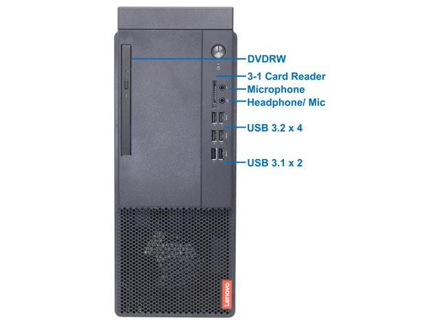 Lenovo V50T G1 Tower Desktop Computer, Intel Core i3-10100, 64GB