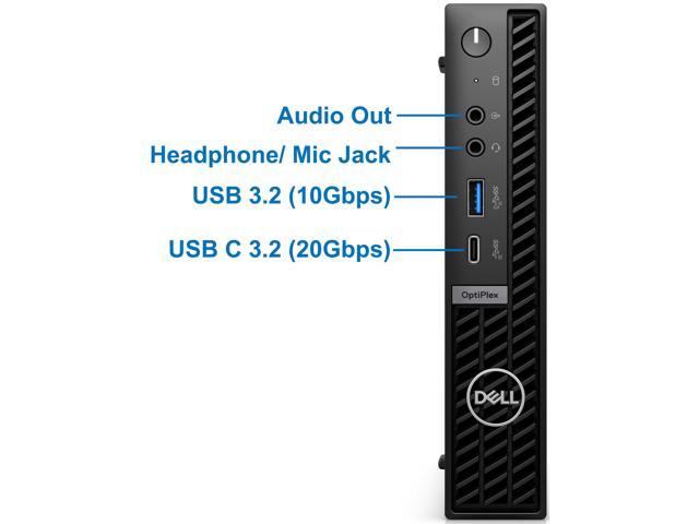 Dell Optiplex 7010 Plus Micro Desktop, Intel i7-13700K, 64GB RAM, 2TB NVMe SSD, 2-Monitor Support, DisplayPort, HDMI, Wi-Fi, BT... 
