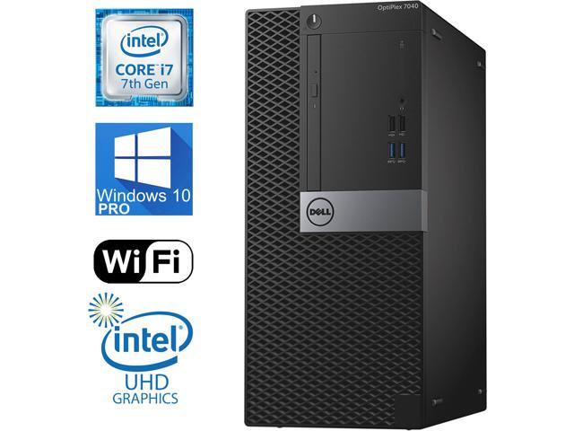 Dell Optiplex 7040 Tower, i7-6700 Quad Core upto4.2 Ghz, 256GB SSD, 16GB  RAM, 4K UHD 3-Monitor Support, 2x Display Port, HDMI, DVDRW, Windows 10  Pro,