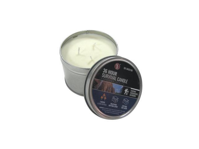 TG,LLC Treasure Gurus 36 Hour Soy Camping Outdoor Survival Candle Emergency Rescue Gear Prepper Supplies