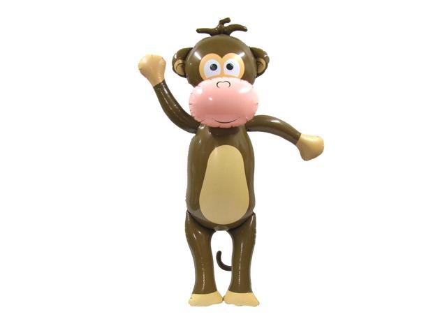 24" Super Cute Pink Monkey Inflatable Inflate Blow Toy Party Decorations 