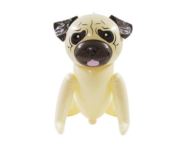 Treasure Gurus 22 Inflatable Pug Dog Swim Pool Water Float Blow Up Toy