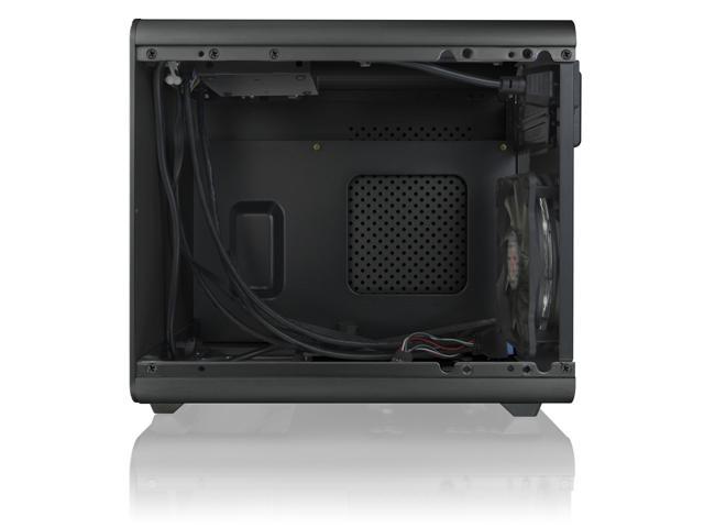RAIJINTEK METIS PLUS BLACK, a Alu. M-ITX Case, is with one 12025