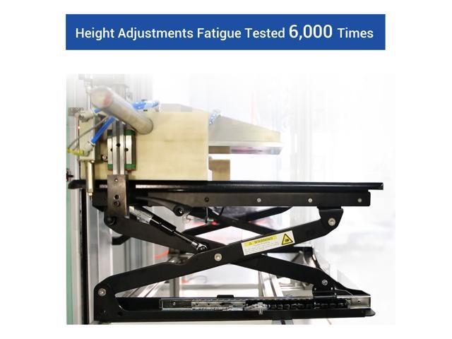 Flexispot M3b Adjustable Standing Desk 47 Wide Plat Stand Up Riser With Retractable Keyboard Tray L Size