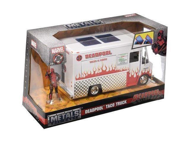 Jada Diecast 1:32 Marvel Deadpool Taco truck voiture 1/32 Hollywood Rides