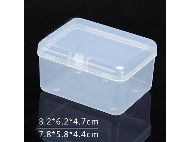 square clear plastic storage boxes