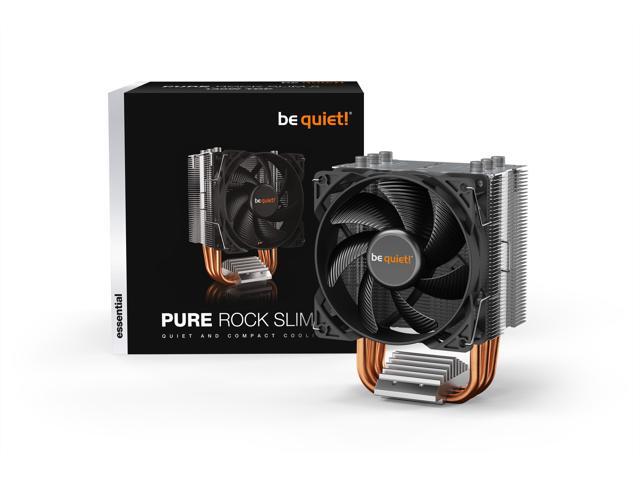 be quiet! Pure Rock Slim 2 CPU Air Cooler | Socket Support for Intel LGA 1851,1200,1150,1151,1155 - and AMD AM4,AM5 Support - Low Noise Cooler -
