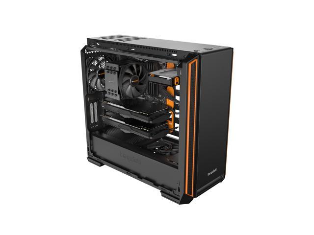 be quiet Two 140mm Silent Base 601 ORANGE Mid-Tower ATX Computer Case WINDOW 
