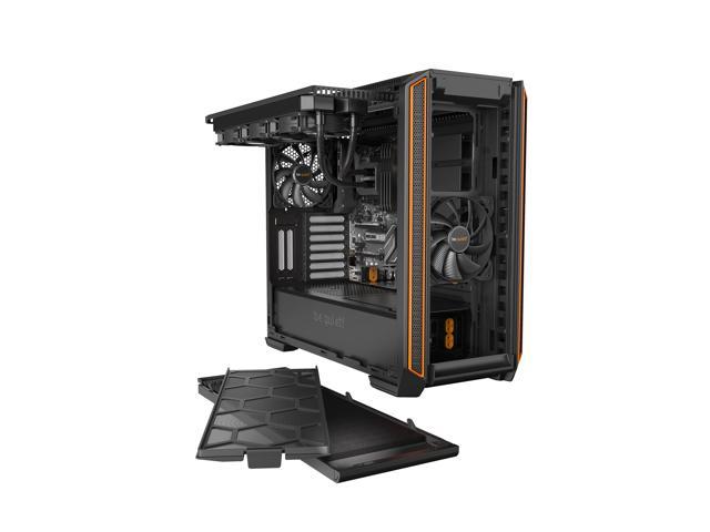 Silent Base 601 ORANGE Mid-Tower ATX Computer Case Two 140mm Fans, be quiet 