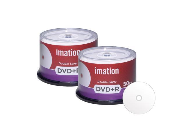 Imation Dvd R Dl Dual Layer 8x 8 5gb Dvd Plus R Double Layer White Inkjet Hub Printable Blank Media Data Movie Game Recordable Disc 100 Pack Newegg Com
