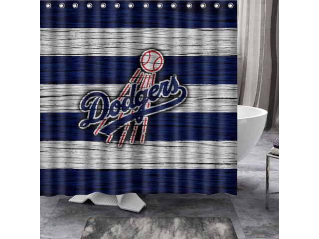 Los Angeles Dodgers Mlb 05 Theme 7272 Inch Bath Shower Curtain Newegg Com