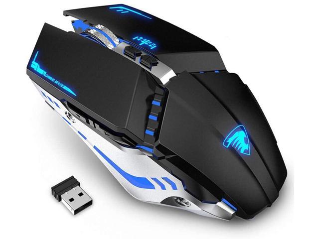 TENMOS T12 Wireless Gaming Mouse Rechargeable, 2.4G Silent Optical
