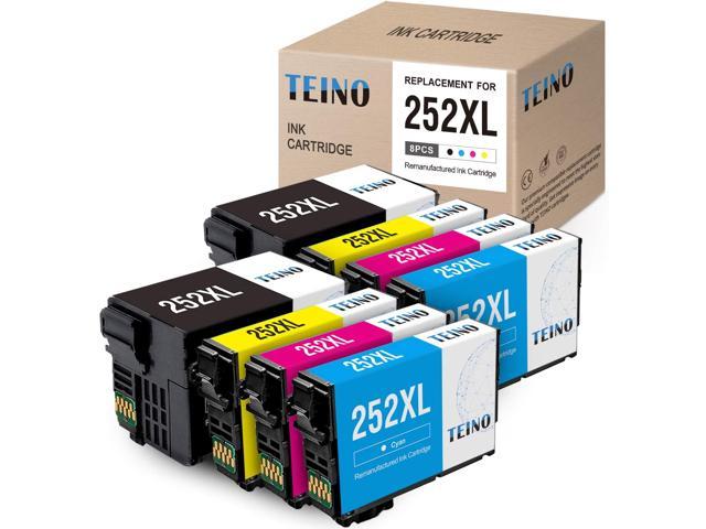 TEINO Ink Cartridges Replacement for Epson 252XL 252 XL for Workforce ...