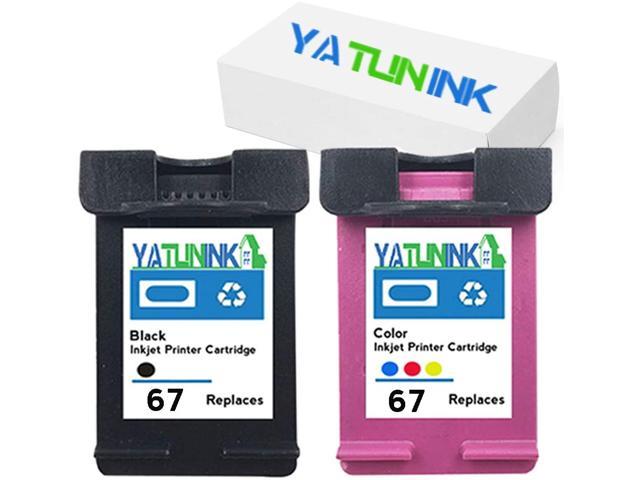 Yatunink Ink Cartridge Replacement For Hp 67 Black Color Ink Cartridge For Hp Deskjet 1200 8802